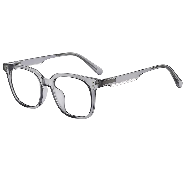 TR90 Transparenta fyrkantiga glasögon flexibla bågar TR90 Transparenta fyrkantiga glasögon flexibla bågar